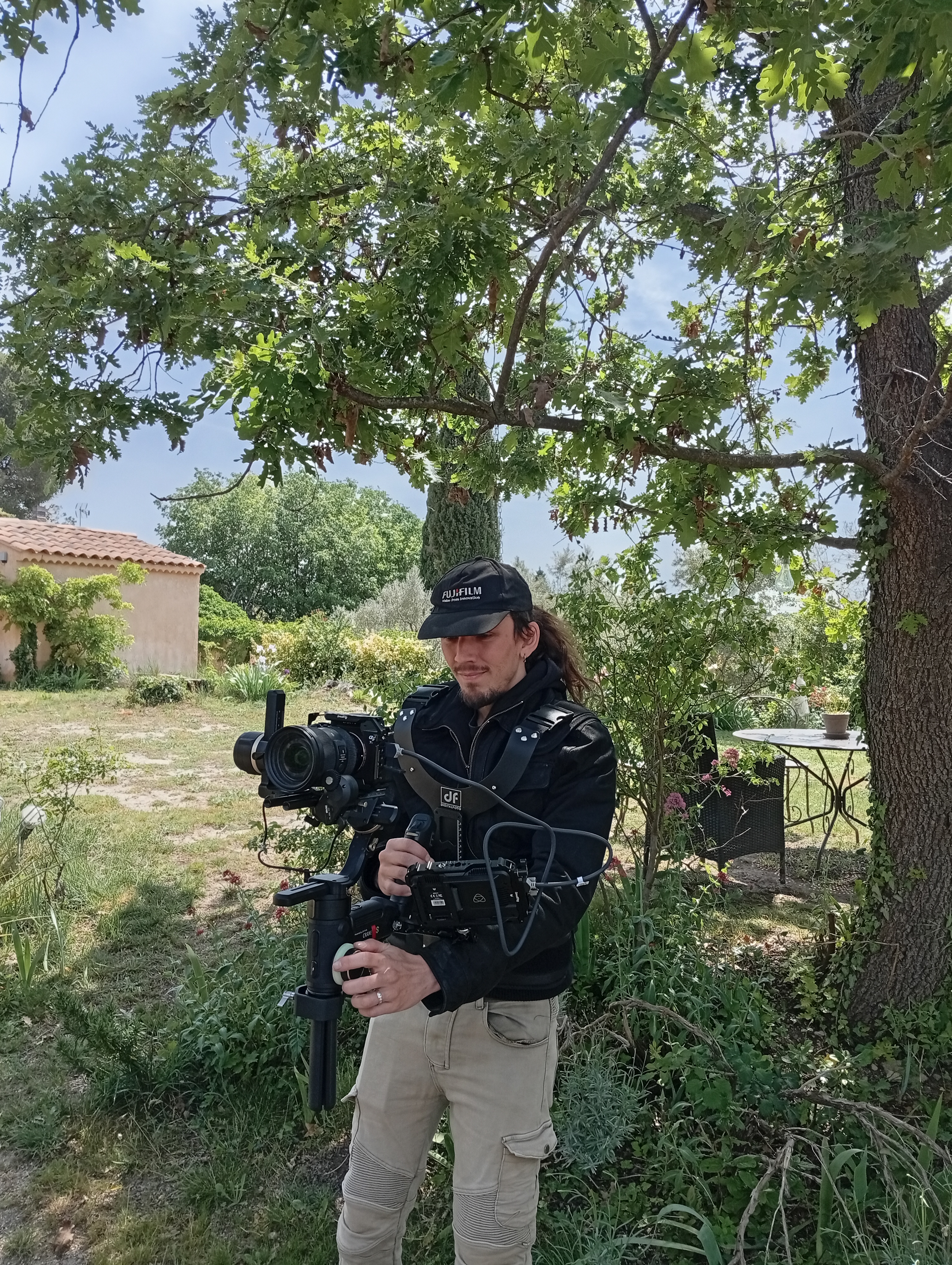 Vincent Garnier en tournage