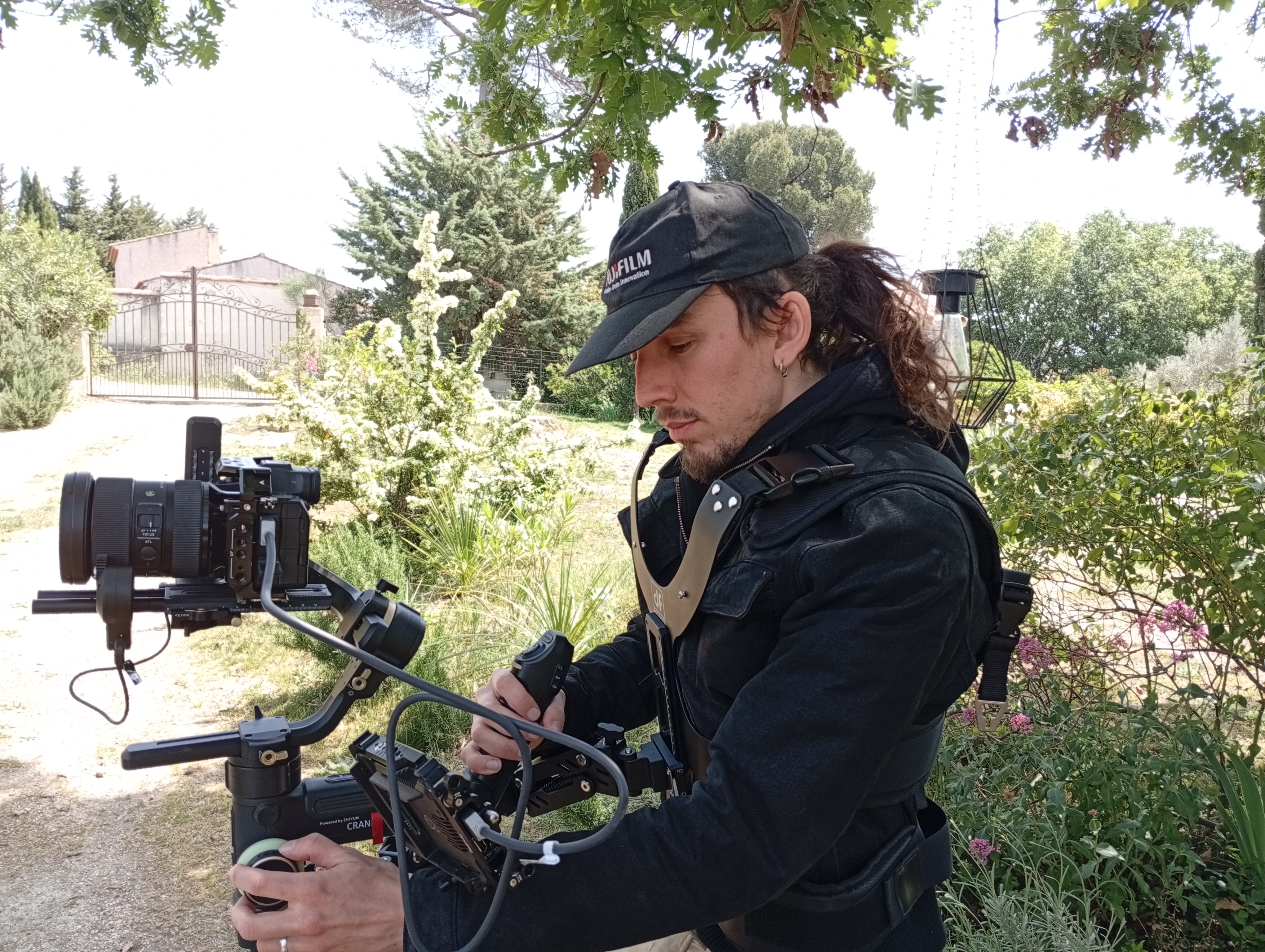 Vincent Garnier en tournage