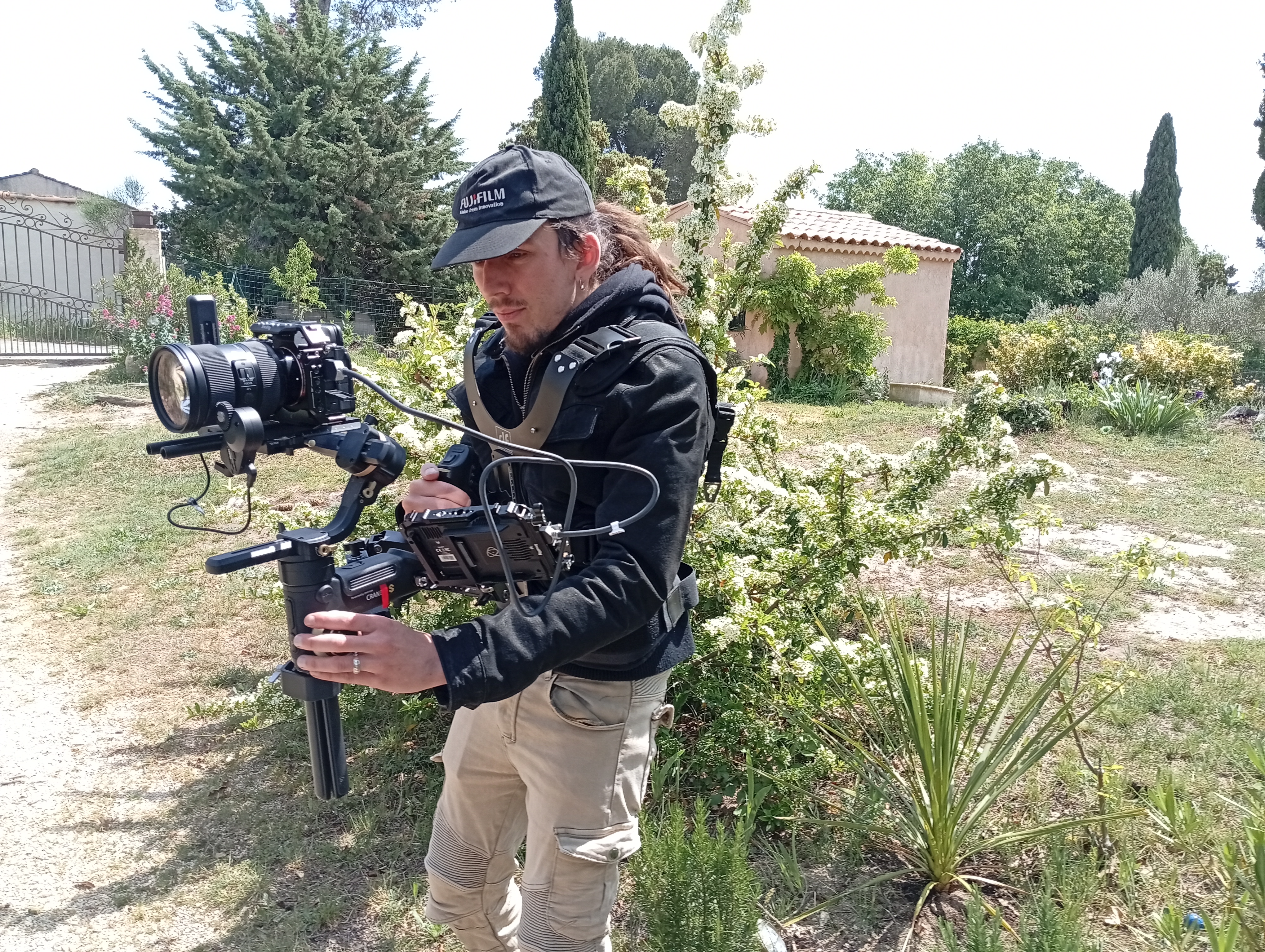 Vincent Garnier en tournage