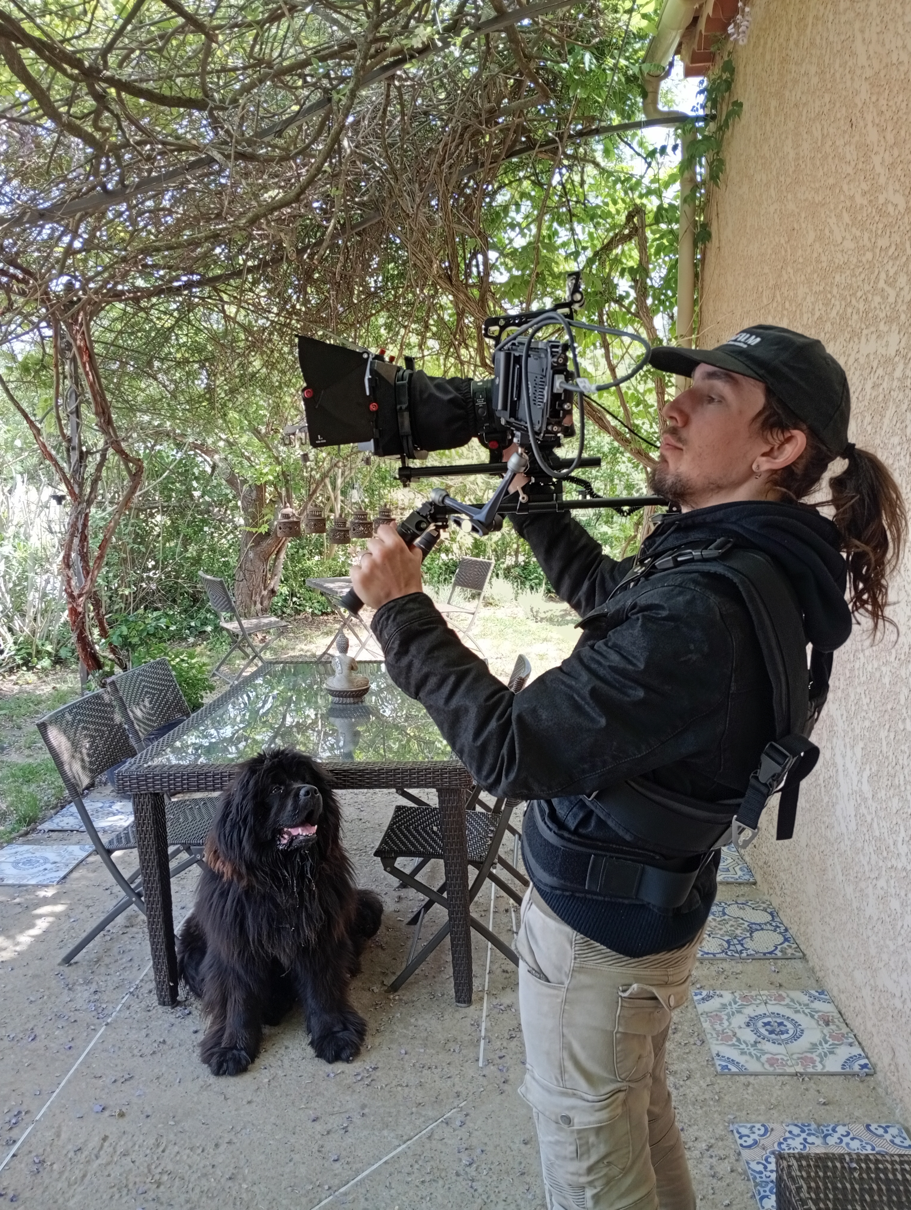 Vincent Garnier en tournage